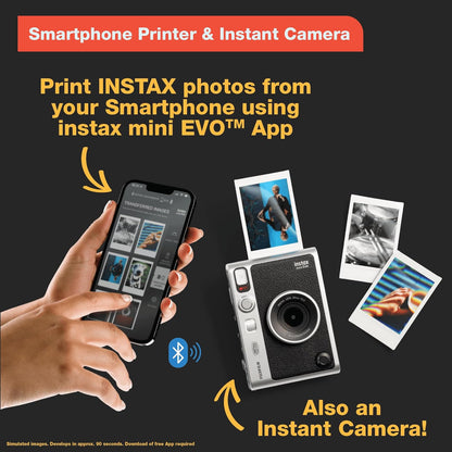 Fujifilm 16812534 Instax Mini EVO Instant Camera - Brown