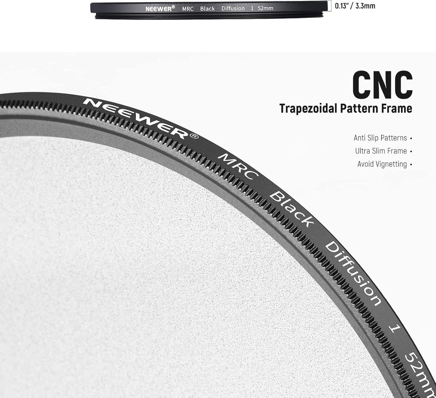 Neewer NW SERIES S 52mm Black Diffusion Cinematic Filter