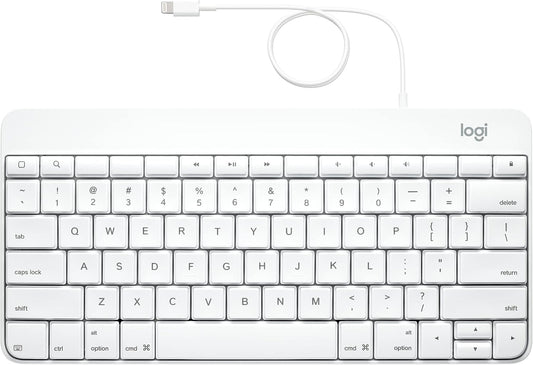Logitech 920-006341-cr Wired Keyboard for iPad Lightning Renewed