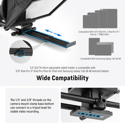 Neewer 10103009 Teleprompter C12 Modular Design