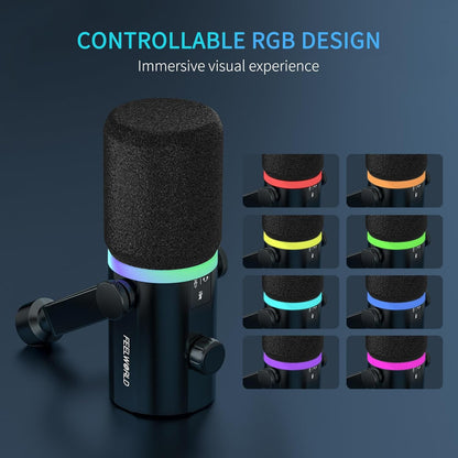 FEELWORLD PM1 USB XLR Dynamic Studio Microphone