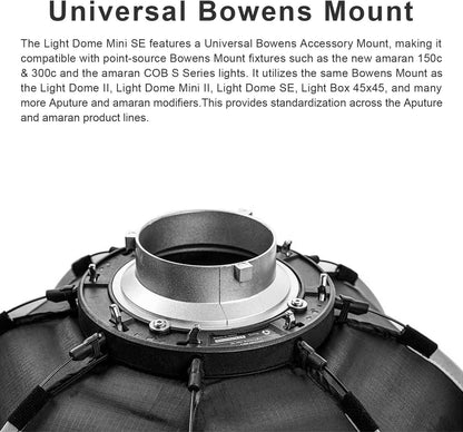 Aputure amaran Light Dome Mini SE Softbox Bowens Mount