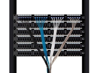 Monoprice 129456 Cat6A 6in White SlimRun Ethernet Cable 10-Pack