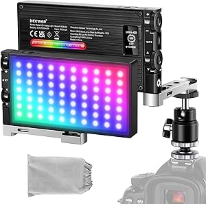 Neewer RGB150 LED Video Light - Full Color, 2500-8500K, Rechargeable