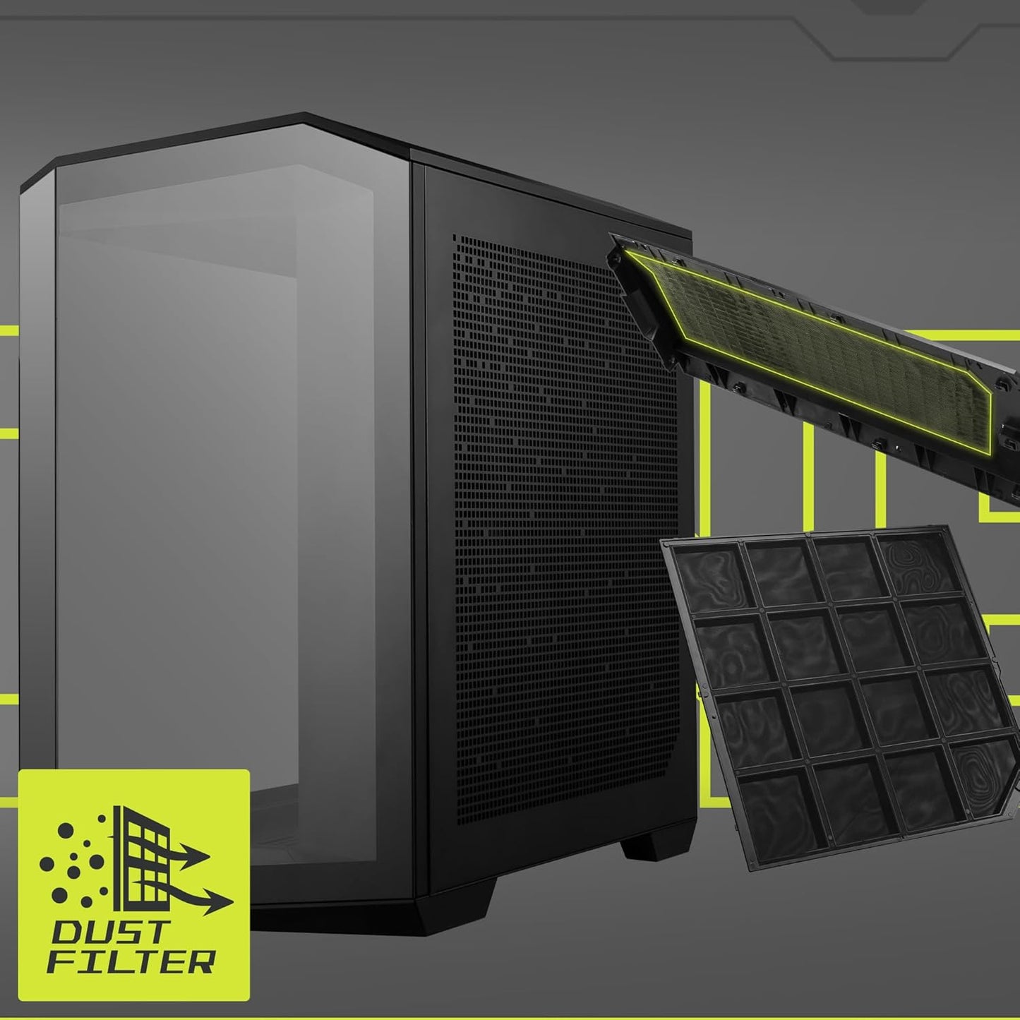 MSI MAG PANO 100R PZ Mid-Tower Gaming Case