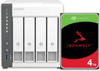 QNAP TS-433-4G-44ST-US 12TB NAS RAID 5 Bundle