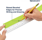 Westcott 10562 12-Inch Clear Acrylic Ruler