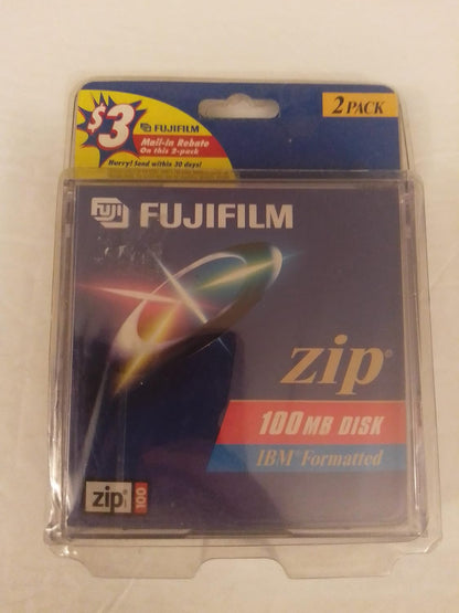Fujifilm 25271110 IBM-Formatted Zip Disks 2-Pack
