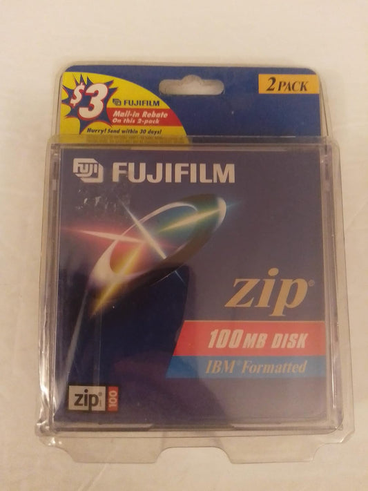 Fujifilm 25271110 IBM-Formatted Zip Disks 2-Pack
