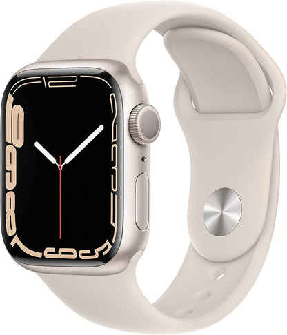 Apple Watch Series 7: 41mm, Starlight Aluminum, GPS, Renewed