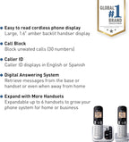 Panasonic KX-TGC222S DECT 6.0 Cordless Phone Silver
