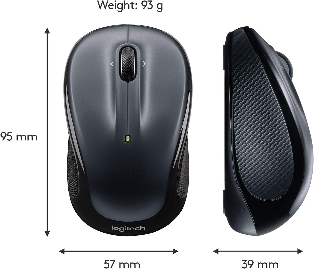 Logitech 910-002142 M325 Wireless Mouse - Dark Silver