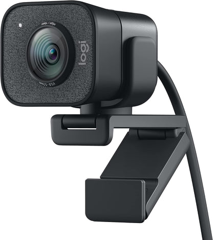 Logitech StreamCam Plus 960-001280 Webcam with Tripod (Renewed)