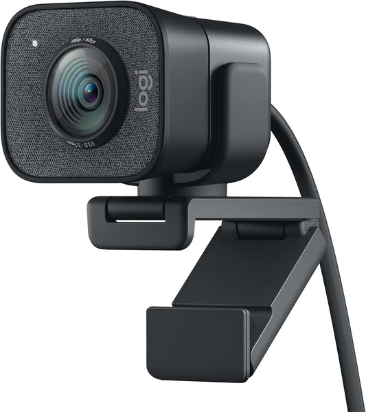 Logitech StreamCam Plus 960-001280 Webcam with Tripod (Renewed)