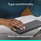 Logitech 920-012867 Keys-to-GO 2 Portable Bluetooth Keyboard Graphite