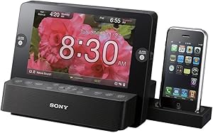 Sony ICFCL75IP iPhone iPod Clock Radio Speaker — main product image