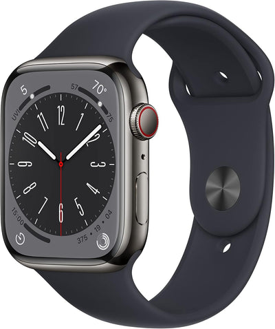 Apple MNW23LL/A Watch Series 8 GPS Cellular 45mm Renewed