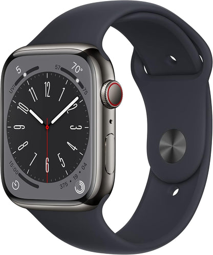 Apple MNW23LL/A Watch Series 8 GPS Cellular 45mm Renewed