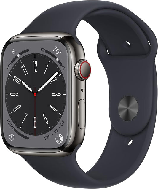Apple MNW23LL/A Watch Series 8 GPS Cellular 45mm Renewed