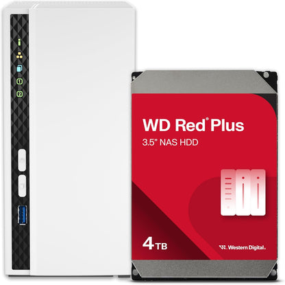 QNAP TS-233-24WD-US 4TB Preconfigured RAID 1 NAS