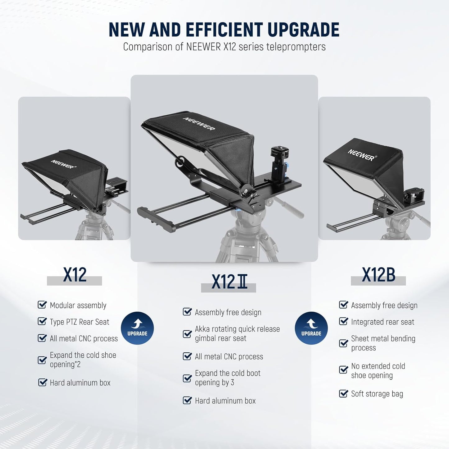 Neewer X12II Teleprompter with Remote & App Control