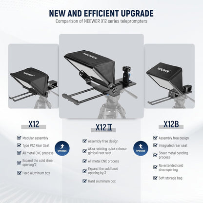 Neewer X12II Teleprompter with Remote & App Control