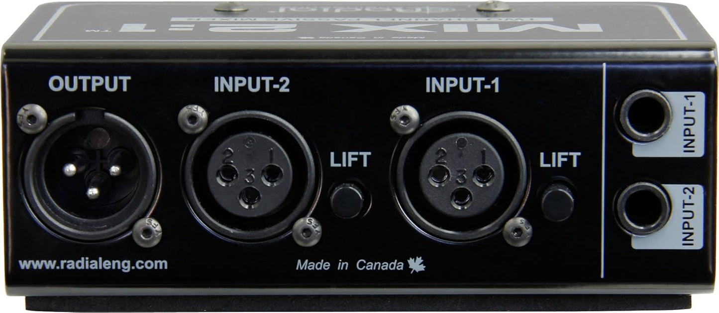 Radial Engineering 4334432736 Mix 2:1 Passive Mono Mixer