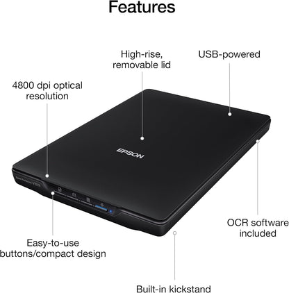 Epson B11B267201-N Perfection V19 II Flatbed Scanner (Renewed)