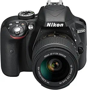 Nikon 1561 D3300 18-55mm VR Digital SLR Camera - Black