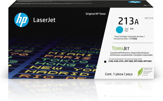 HP 213A Cyan LaserJet Toner Cartridge W2131A