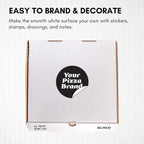 Atlas 14 Inch White Pizza Boxes 25-Pack Cardboard Takeout