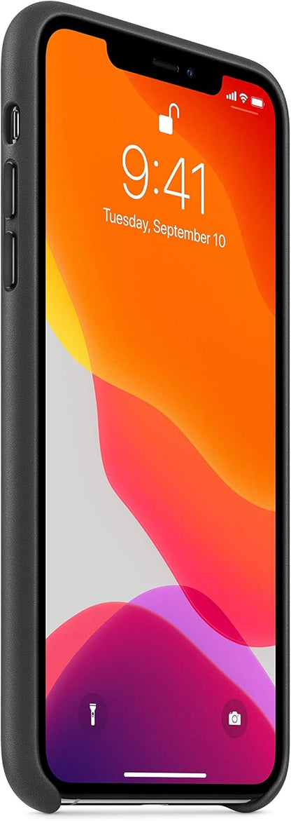 Apple iPhone 11 Pro Max Black Leather Case