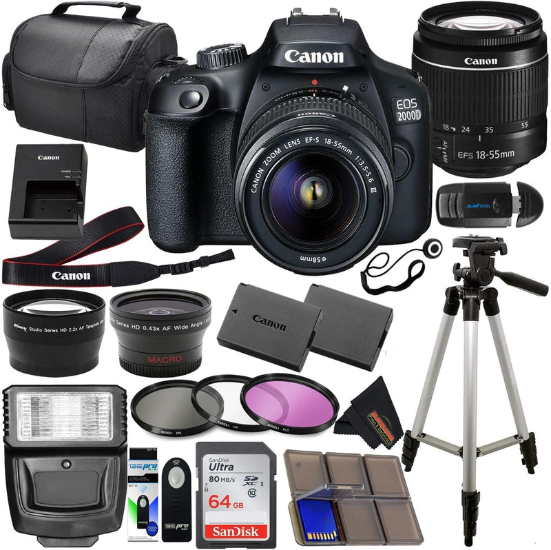 Canon CA2000D Rebel T7 DSLR 18-55mm Lens Kit (Renewed) — main product image