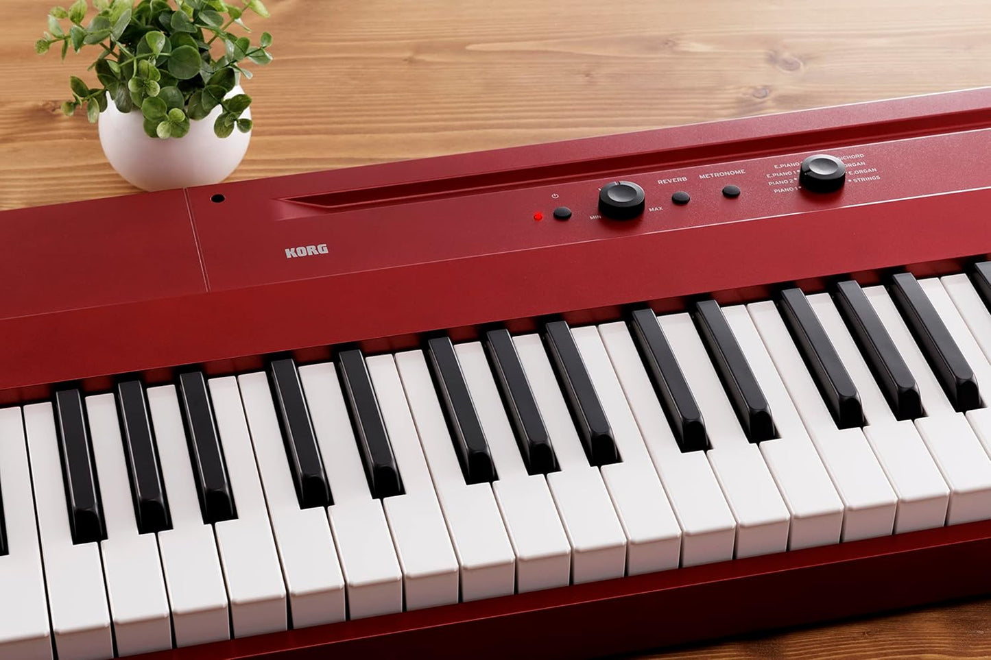 Korg L1MRED 88-Key Portable Digital Piano Red