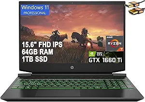 HP Pavilion Gaming 15 Ryzen 7 GTX 1660 Ti Laptop