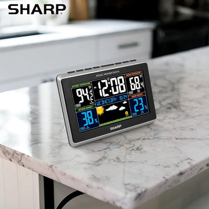 Sharp SPC1027AMZ Weather Station Atomic Clock