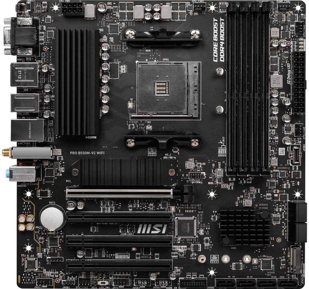 MSI 9B13-144-548 ProSeries B550M-VC WiFi Motherboard