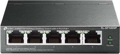 TP-Link TL-SF1005P 5-Port Fast Ethernet PoE+ Switch