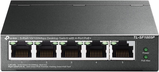 TP-Link TL-SF1005P 5-Port Fast Ethernet PoE+ Switch