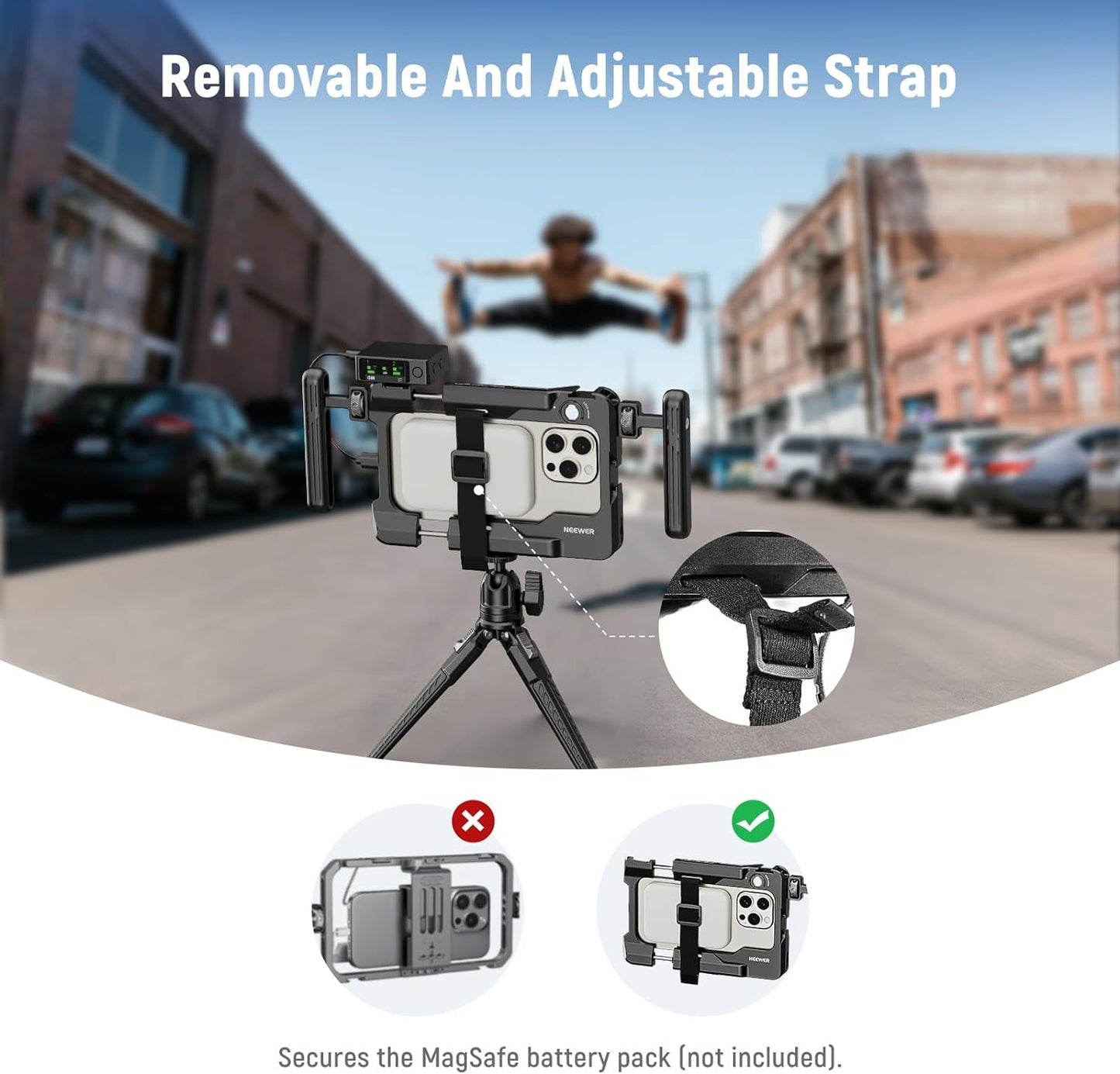 Neewer 10103499 Smartphone Video Rig with 67mm Filter Adapter