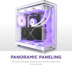 NZXT CC-H61FW-R1 H6 Flow RGB Mid-Tower Case White