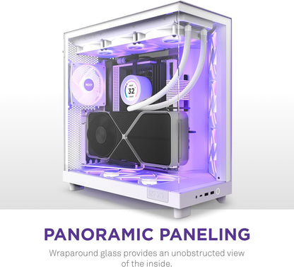 NZXT CC-H61FW-R1 H6 Flow RGB Mid-Tower Case White
