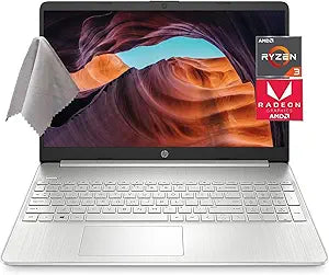 HP 15.6 inch AMD Ryzen 3 Laptop with ARIMOOZ — main product image