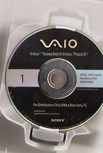 Sony SP 1 VAIO Windows 7 Recovery Media DVD Kit