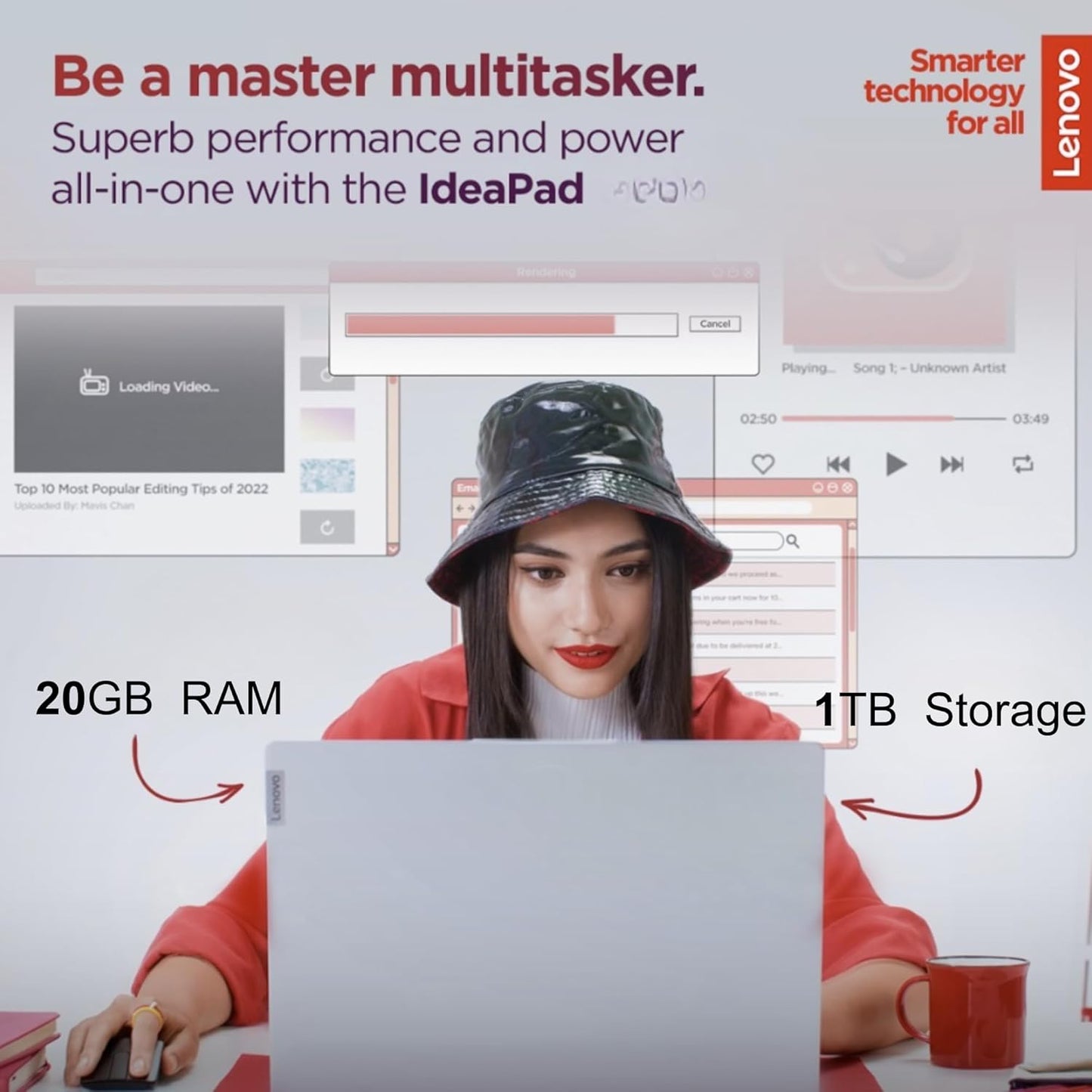 Lenovo IdeaPad 20GB RAM 1TB SSD 15.6" Windows 11 Laptop