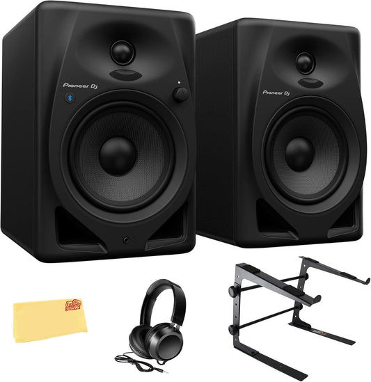Pioneer DJ DM-50D-BT 5" Bluetooth Monitor Bundle