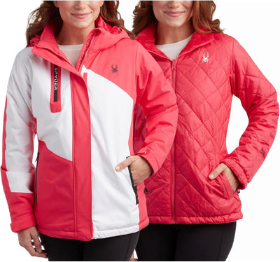 Spyder Snow Ski Jacket Women's 3-in-1 Winter Coat