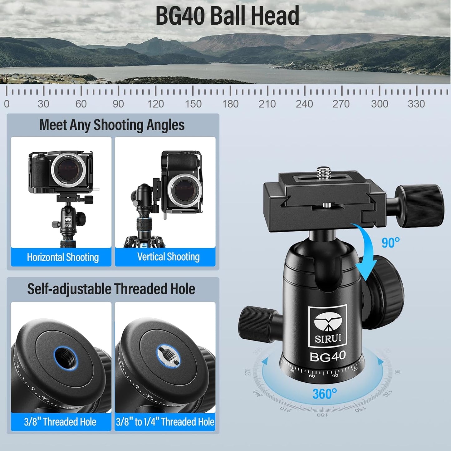 Sirui Traveler X-Ⅲ Carbon Fiber Tripod with Ball Head