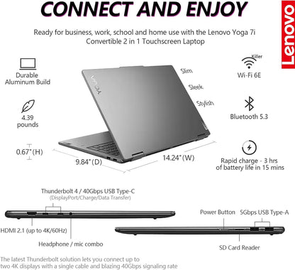 Lenovo 125U Yoga 7i 16" 2-in-1 Touch Laptop