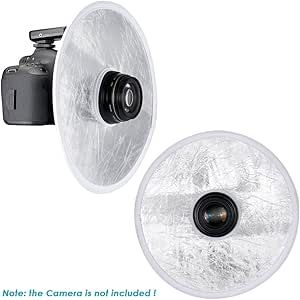 Neewer 12"/30cm Circular Lens-Mount Reflector Diffuser